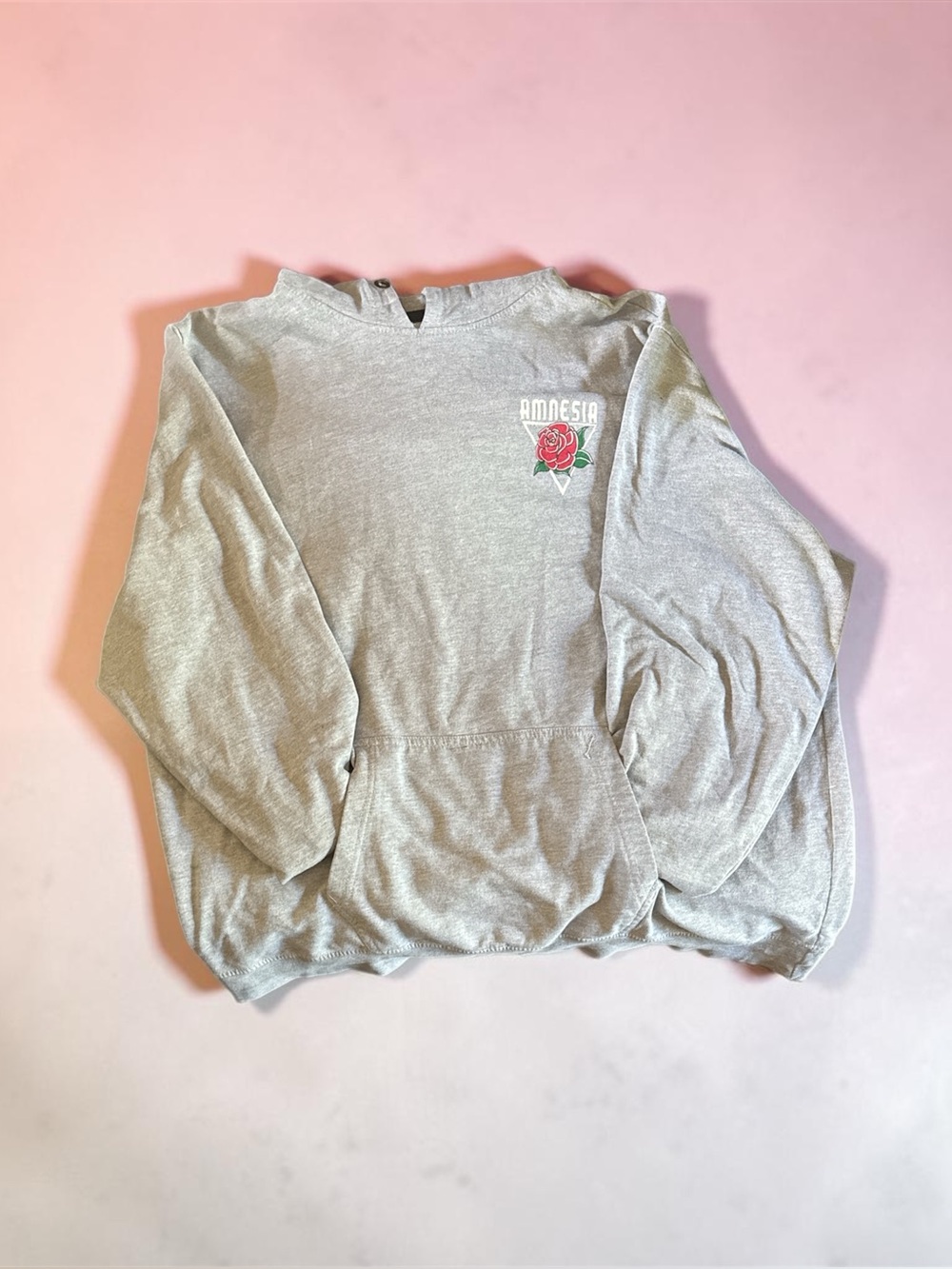 Gray Rose Graphic Women's Sweatshirt